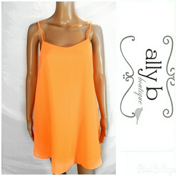 Ally B Dresses & Skirts - Ally B] Orange Tank Dress❤ Size 4❤